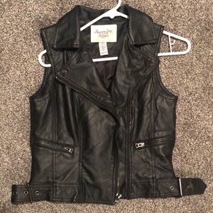 American rag leather vest